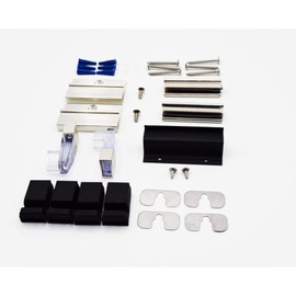 Basco ECPPCLC51BN semi-frameless sliding door parts, Brushed Nickel