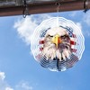 Wind Spinners Outdoor Garden Decor,American Eagle Craft Spinner Hanging Patio