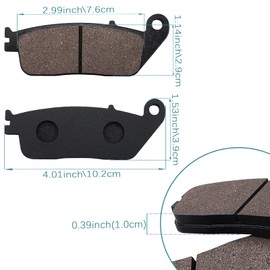 Yerbay Front Brake Pads for Yamaha WR125 X Supermoto2009-2018/ WR 125 R 2009-2015