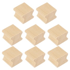 PATIKIL 25x25mm Wooden Stamp Block, 8 Pcs Blank Rubber Stamp Mounts Wooden Rubber Beech Hard Wood Blocks for Making DIY Crafting, Wood Color