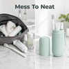 Portable Travel Toothbrush Holder with Cup - Compact Toothpaste Storage
