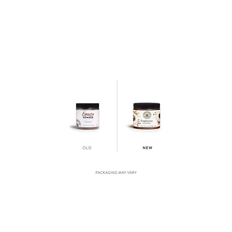 King Arthur, Espresso Powder, Certified Kosher, Reusable Plastic Jar, 3