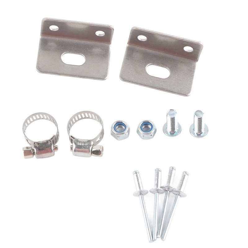 2x10in Stainless Steel Radiator Overflow Tank Recovery Bottle With Mounting