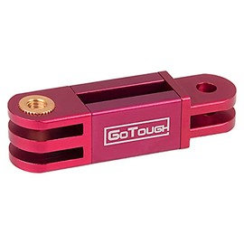 GoTough 45mm Red Extender Arm – Metal Straight Extension Arm Compatible with GoPro HERO3, HERO3+, HERO4, HERO5, HERO6, HERO7 2-Prong Mounting System