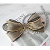 Burnaby two-tone brown layered ribbon hairpin 10cm / 버나비 투톤
