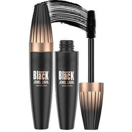 4D Silk Fiber Lash Mascara Black -5x Natural Volume & Length Liquid black Mascara with Fiber Extensions for Thickening, Waterproof & Smudge-proof Full and Soft Lashes (1)