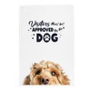 Purely Home Peeping Dog Tea Towel - Visitors Must Be