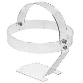 Ciieeo Acrylic Hat Stand Clear Transparent Wig Display Holder for Hats Wigs Caps Single Support Design for Stable Display Storage for Organizing Showcasing Your