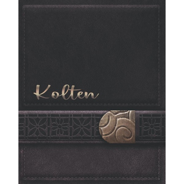 KOLTEN JOURNAL GIFTS: Novelty Personalized Present With Customized Name On