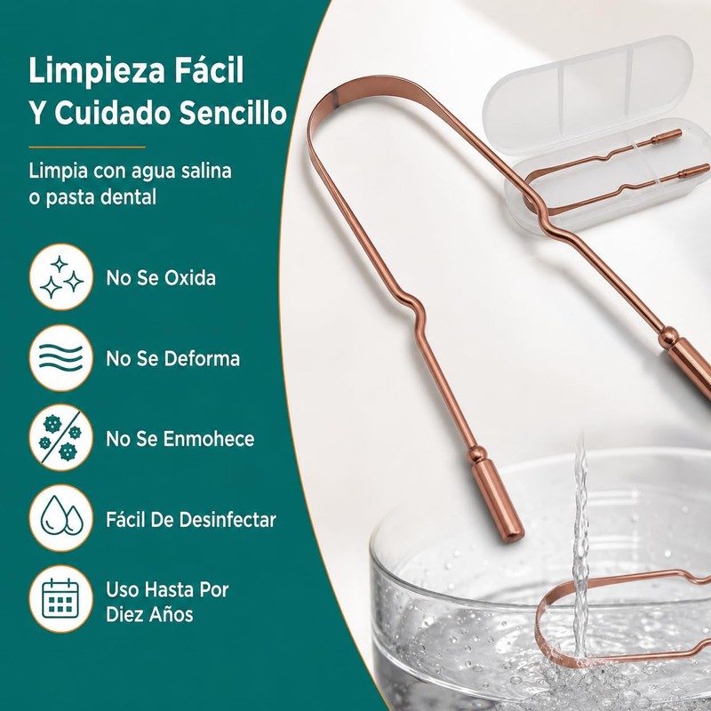 Raspador de Lengua de Acero Inoxidable (Paquete de 2)