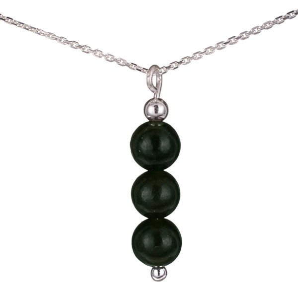 Gemstone Pendant Necklace -Jade, Aventurine, Amethyst, Malachite, Moonstone, Rose Quartz,