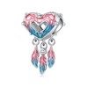 Harmony Vibes 925 Sterling Silver Charm Dream Catcher with Feather
