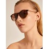 PILGRIM, Vanilla Sunglasses, Polarised Women's Sunglasses with UV400 Protection, dark