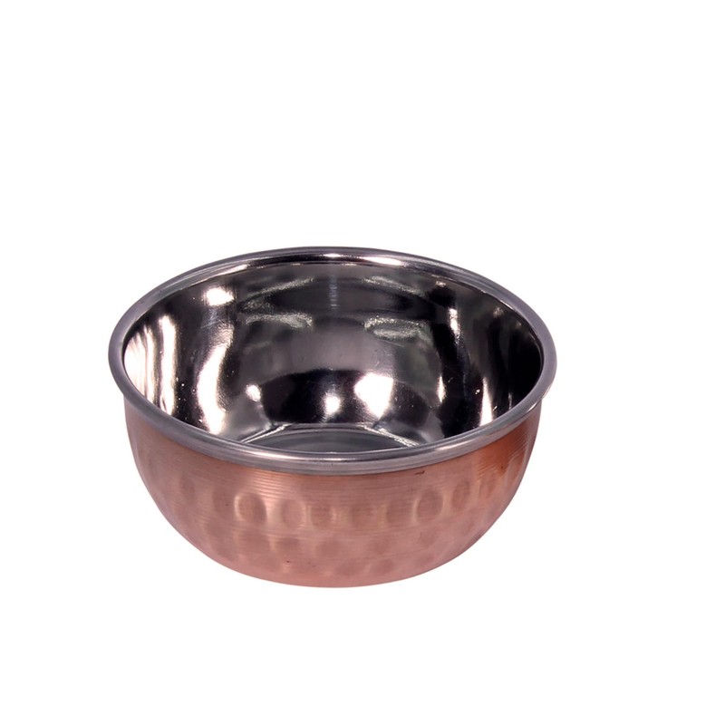 THE Unltd India Copper and Stainless Steel Tableware Serving Bowl,