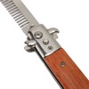 Switchblade Comb Automatic Push Button Spring Pocket Handle Folding Knife