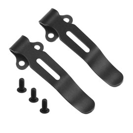 2Pcs Deep Carry Pocket Clips, Black Titanium Pocket Clip for Benchmade 535 (2Packs, Black)