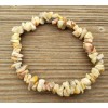 NATURAL CRAZY LACE AGATE STONE GEMSTONE STRETCHY CHIP BRACELET