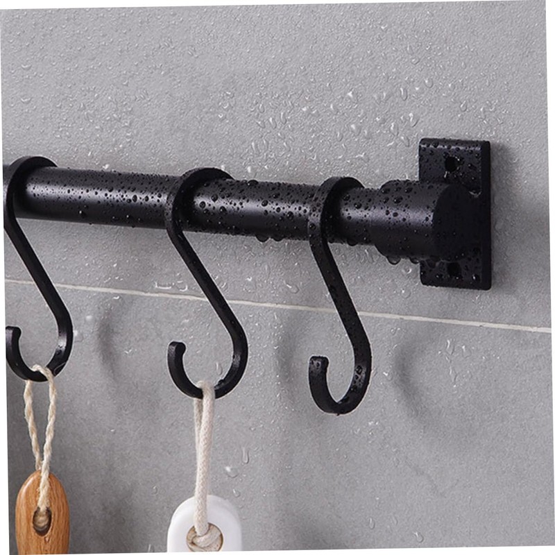 ULTECHNOVO 1Set Wall Mounted Kitchen Utensil Rack with Hooks Multi