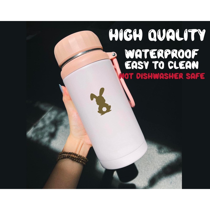 11 x Cute Bunny Rabbit Silhouette Waterproof Sticker Pack -