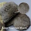 Winter Trapper Hat,100% Rabbit Fur Russian Ushanka Aviator Hunting Ski