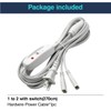 Hexagon LED Lights Power Cord with Switch Hexagon Garage Lights