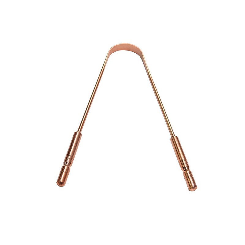 Ayurvedic Copper Tongue Cleaner/Scraper - Premium (Copper)