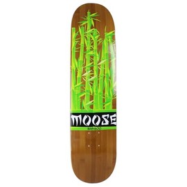 Moose Skateboard Deck Bamboo Leaves 7.75"