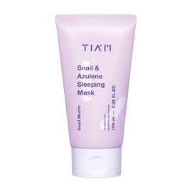 TIAM Snail & Azulene Sleeping Mask, 92% Snail Mucin Cream, For Dry, Sensitive Skin, Repair Damaged Skin, Not Tested on Animals (100ml / 3.38Fl Oz)