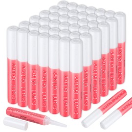 FANDAMEI 45 unidades de pegamento calcomanía para uñas, pegamento acrílico para uñas, para maquillaje, 0.07 oz para cada pegamento