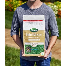 Scotts PatchMaster Lawn Repair Mix Southern Gold Mix for Tall Fescue Lawns, Grass Seed, Fertilizer, and Mulch, 4.75 lbs.
