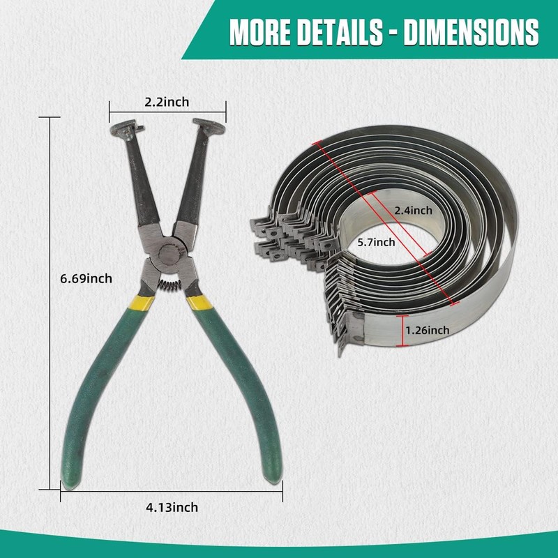 Automotive Piston Ring Compressor Tool, Car Engine Piston Ring Compressor
