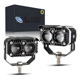 Par Faros Lupa Y Rectang Empotrar Y Hi/lo Super Beam Bicolor