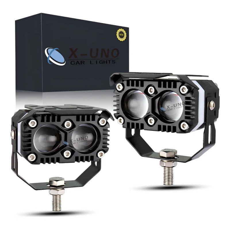 Par Faros Lupa Y Rectang Empotrar Y Hi/lo Super Beam
