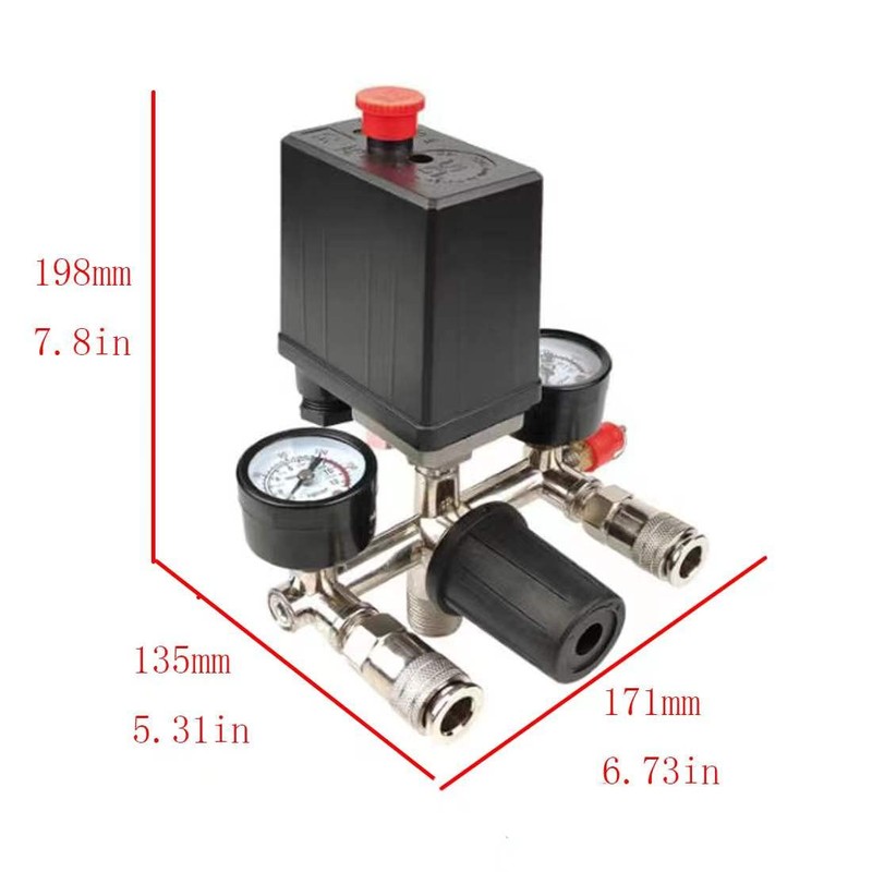 Air Compressor Pressure Switch Pressure Switch with Regulator Control Valve