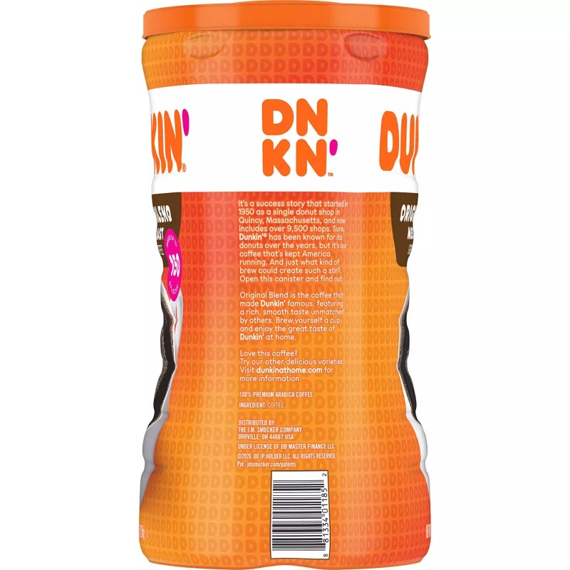 Dunkin' Donuts (ONE) 45 oz DUNKIN' DONUTS ORIGINAL MEDIUM ROAST