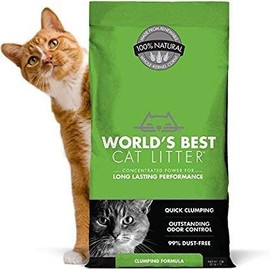 World's Best 14 LB Cat Litter Original Series 14 Pound Bag. (Outstanding Odor Control, Quick CLUMPING & Easy SCOOPING, PET, People & Planet Friendly)