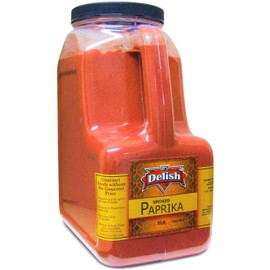 Gourmet Smoked Paprika Powder by Its Delish - 5 LB Gallon Size Jug Restaurant Style Container with Handle - Premium Quality Bulk Spices - Great Flavor & Aroma for Grilling, BBQ, Seasoning, Rubs - Certified Kosher