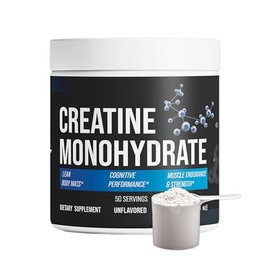 CorVive Monohidrato de creatina, polvo de creatina pura y sin sabor, vegano, sin gluten, sin aditivos, sin OMG, fórmula de fácil mezcla para soporte d