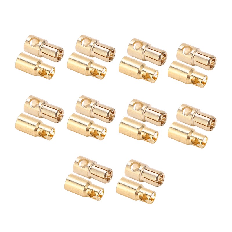 10 Sets 6mm Banana Connector Plug Copper Plating Good Transmission
