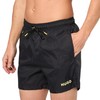 HUGO Pop Logo Swim Trunks, Black Olive, S