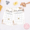 Qoqxjodd Boho Cow Baby Bingo Game, Baby Shower Game, Pack