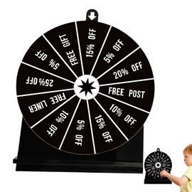 Spin Wheel for Prizes with Stand - Acrylic Spin Prize Wheel Wheel of Fortune Game - Creative Spinner Game Wheel of Fortune Wheel Spinner for Wedding Party