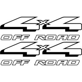Vinylmark LLC 1998-2005 Aftermarket 4WD 4x4 Off Road Decals Stickers Fits Ford F150 Vinylmark - Black w/ Off Road