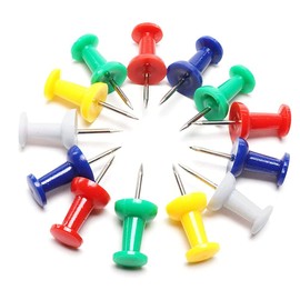 Pack of 90 Multicoloured Drawing Pins, Upholstery Tacks, Creative Decorative Drawing Pins, Drawing Tacks, Drawing Tacks, for Wall Maps, Photos, Bulletin Board or Cork Boards