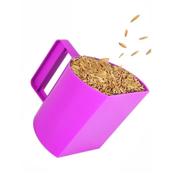 NRTFE Feed Scoop - Grain Scoop for Horse,Heavy Duty Plastic