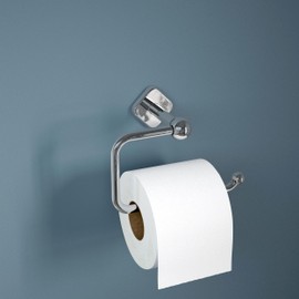 Franklin Brass Gainsville (1-Pack) Toilet Paper Holder, Euro Single Post Tissue Roll Wall Mount TP Storage, Polished Chrome Bathroom Decor, Accessories GNV50-PC