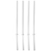RTIC Wide Mouth Plastic Straws, 4 Pack, 10" Long Clear