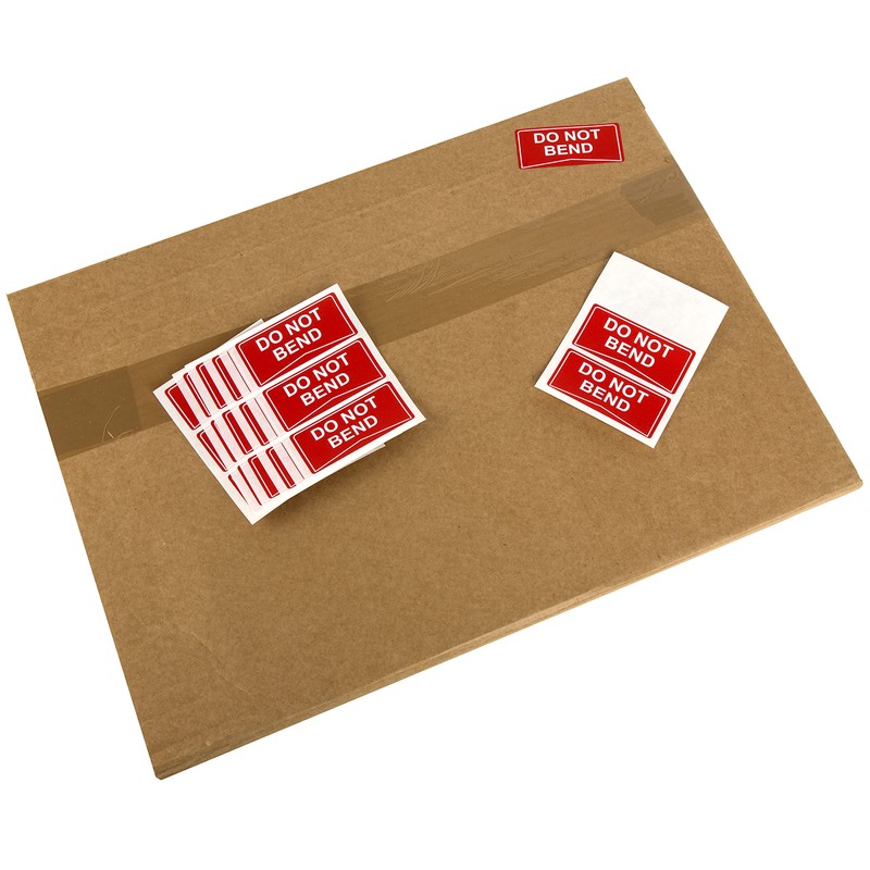 Do Not Bend Label Stickers Self Adhesive Medium Size -