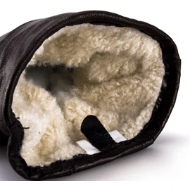 Nordvek Mens Leather Gloves - Sheepskin Lining # 302-100 - Black - XL