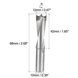 sourcing map Brad Point Drill Bits for Wood 12mm x 68mm Right Turning Carbide for Woodworking Carpentry Drilling Tool